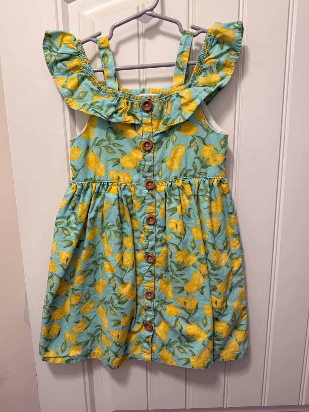 Member’s Mark Girls Lemon Print Ruffle Sundress
